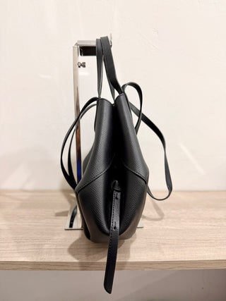 Polene small cyme leather tote bag