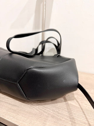 Polene small cyme leather tote bag