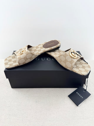 Gucci original G solft slide sandals, 39