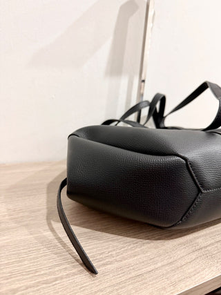 Polene small cyme leather tote bag