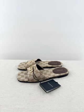 Gucci original G solft slide sandals, 39