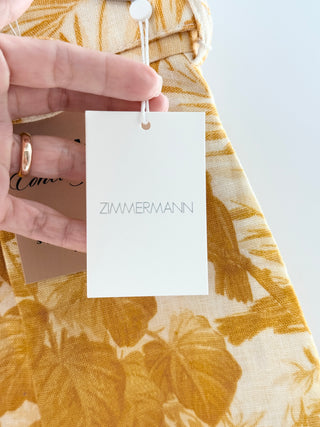 Zimmermann mae palm tuck shorts, US 4