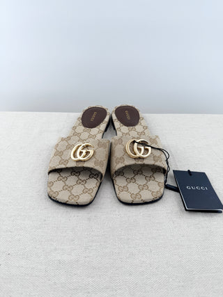 Gucci original G solft slide sandals, 39