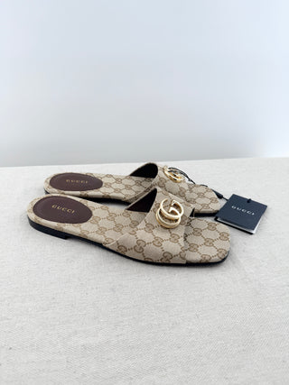 Gucci original G solft slide sandals, 39