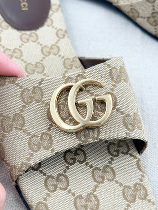 Gucci original G solft slide sandals, 39