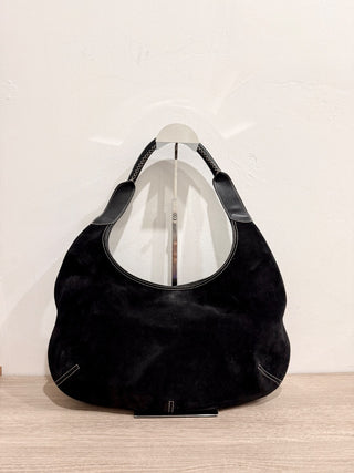 Ferragamo suede shoulder bag