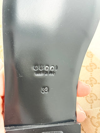 Gucci original G solft slide sandals, 39