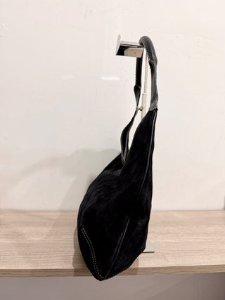 Ferragamo suede shoulder bag