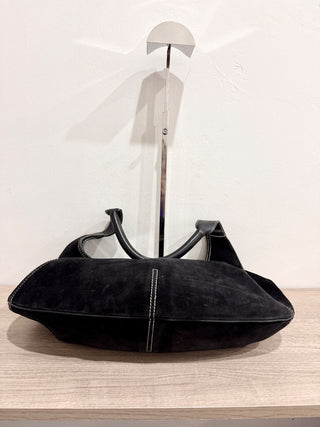 Ferragamo suede shoulder bag