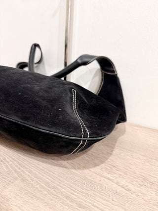 Ferragamo suede shoulder bag