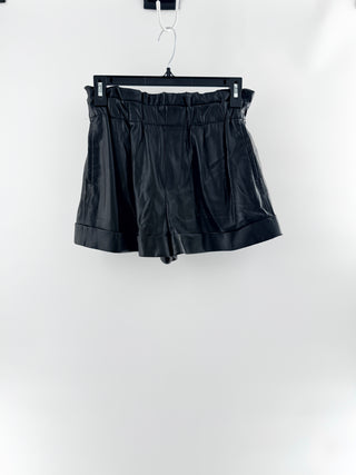 Alice & Olivia faux leather shorts, S