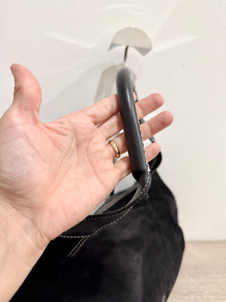 Ferragamo suede shoulder bag