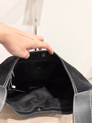 Ferragamo suede shoulder bag