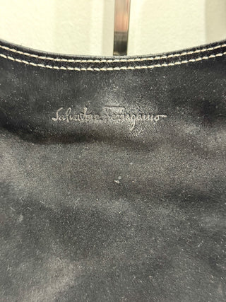 Ferragamo suede shoulder bag