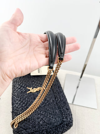 Saint Laurent medium jamie raffia shoulder bag