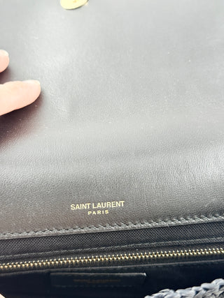Saint Laurent medium jamie raffia shoulder bag