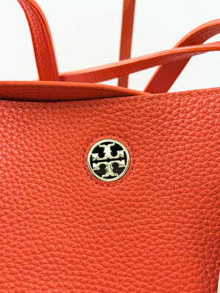Tory Burch large leather tote bag
