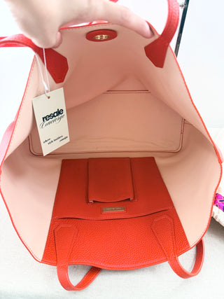 Tory Burch large leather tote bag