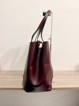 Jimmy Choo diamond medium leather tote bag