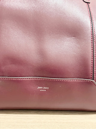 Jimmy Choo diamond medium leather tote bag