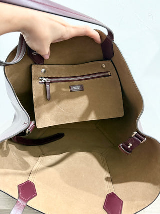 Jimmy Choo diamond medium leather tote bag