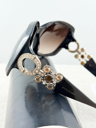 Bvlgari 8103 B sunglasses with temple crystals