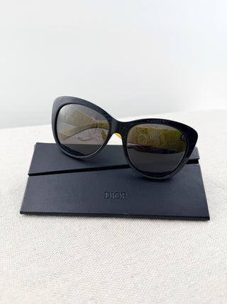Dior Dior inedite vintage acetate sunglasses with rhinestones temples