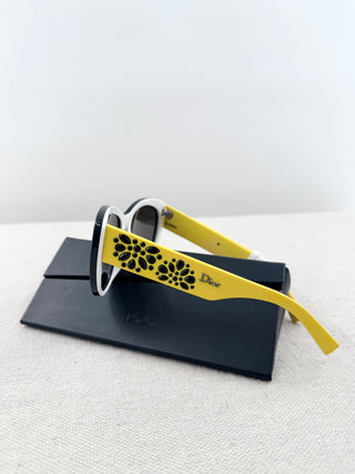 Dior Dior inedite vintage acetate sunglasses with rhinestones temples