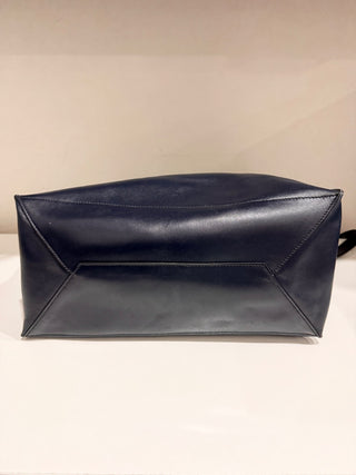 Prada large leather tote bag with contrast interior pouch