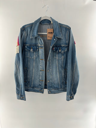 Levi's denim jacket with embroidery, L