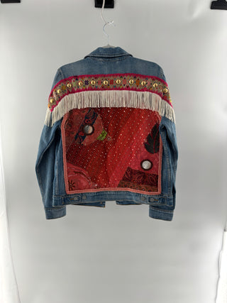Levi's denim jacket with embroidery, L