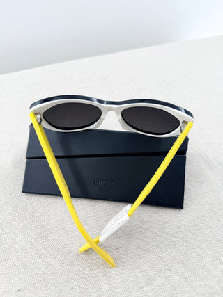 Dior Dior inedite vintage acetate sunglasses with rhinestones temples