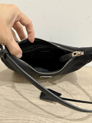 Prada Re-Edition 2005 Re-Nylon and Saffiano Black Mini Shoulder Handbag