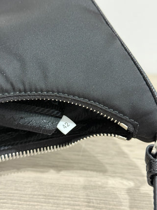 Prada Re-Edition 2005 Re-Nylon and Saffiano Black Mini Shoulder Handbag