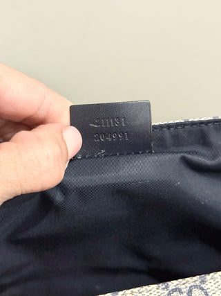 Gucci large monogram diaper changing bag