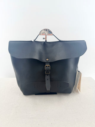 Bleu de chauffe leather messenger bag