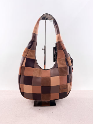 Coachtopia alter ego crescent shoulder leather and suede bag