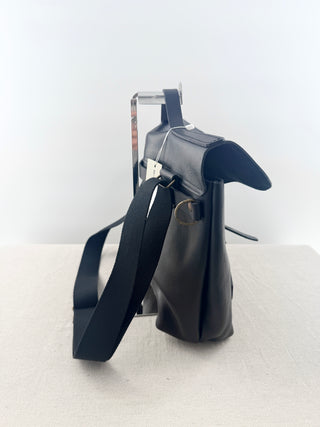 Bleu de chauffe leather messenger bag