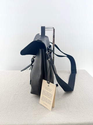 Bleu de chauffe leather messenger bag