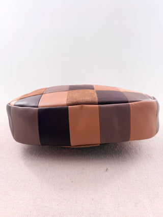 Coachtopia alter ego crescent shoulder leather and suede bag