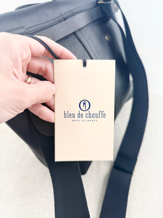 Bleu de chauffe leather messenger bag