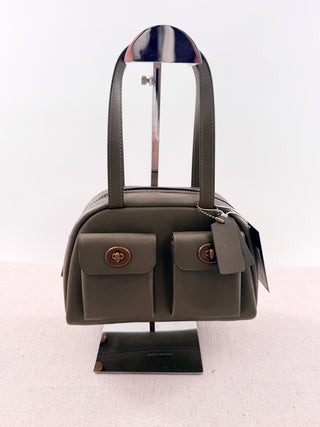 Coach leather twin turnlock 20 bag