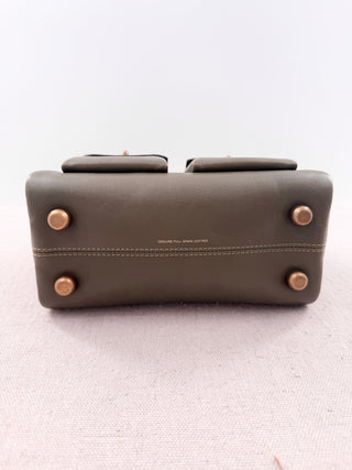 Coach leather twin turnlock 20 bag