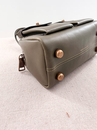 Coach leather twin turnlock 20 bag