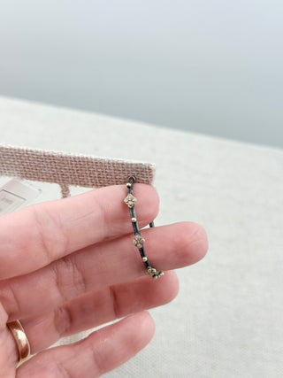 Armenta Armenta rhodolite side hoop earrrings