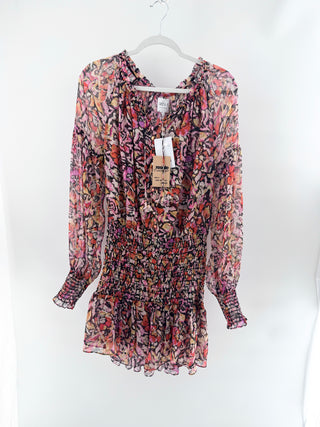 MISA floral boho mini dress, S