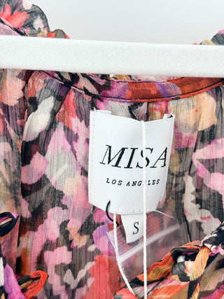 MISA floral boho mini dress, S