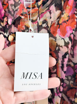 MISA floral boho mini dress, S