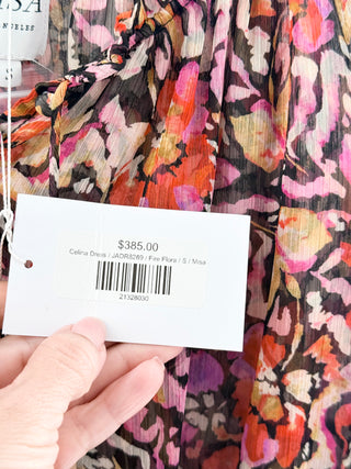 MISA floral boho mini dress, S