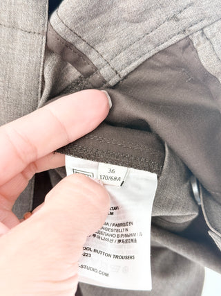 Toteme wool and linen blend pants, 36 / US 6